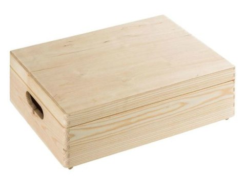 Pojemik pokrywą skrzynka CRUZ 40x15x30cm pojemność 18l sosna  