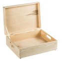 Pojemik pokrywą skrzynka CRUZ 40x15x30cm pojemność 18l sosna  