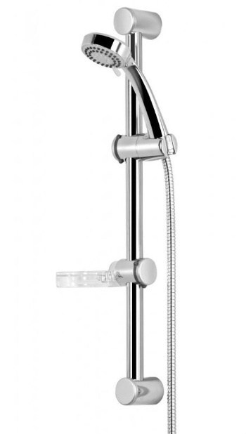 Słuchawka funkcje wąż mydelniczka zestaw 60cm QRS chrom  