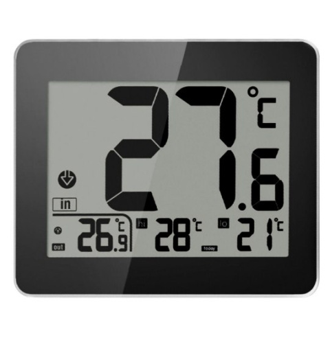 Termometr wew zew zegar baterie czujnik zew kabel 145cm