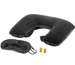 Poduszka dmuchana opaska zatyczki zestaw snu podróże  