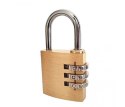Kłódka szyfr pin 3 cyfrowy kod mosiądz stalowa