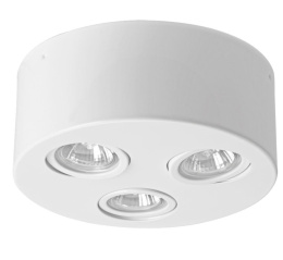 Lampa sufitowa plafon metal biały 25cm WHITE GU10