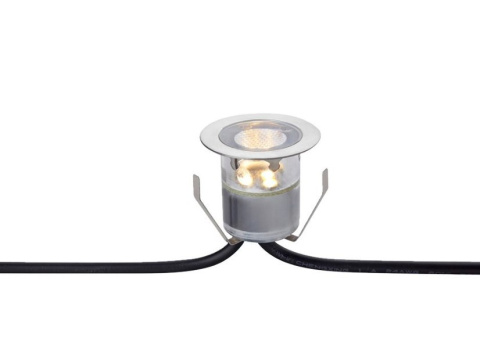 Lampa punktowa tarasowa 30mm LED IP67 12V ciepła 10szt mini