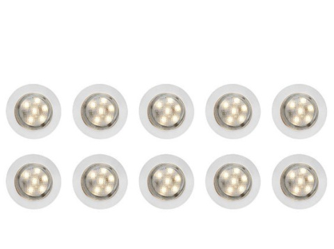 Tarasowe lampki 45mm LED IP67 12V 10szt MAXI ogród