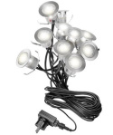 Lampa punktowa taras 45mm LED IP67 12V ciepła 10szt MAXI