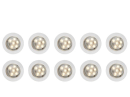 Lampa punktowa taras 45mm LED IP67 12V ciepła 10szt MAXI