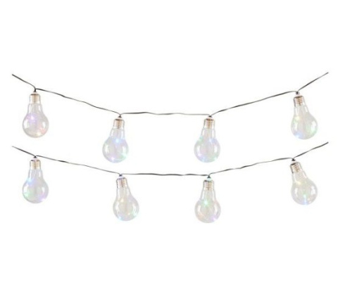 Światełka 15 lamp Solarna BULB LED 4,8m czujka zmierzchu łańcuch świetlny