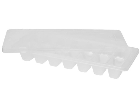 Kostkarka lodu pokrywka zamykana foremka 14 kos bez BPA