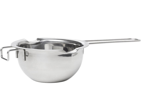 Miska rozpuszczanie czekolady dwa dziubki stal nierdzewna