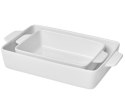 Formy pieczenia ceramiczne 2 szt białe zapiekanka