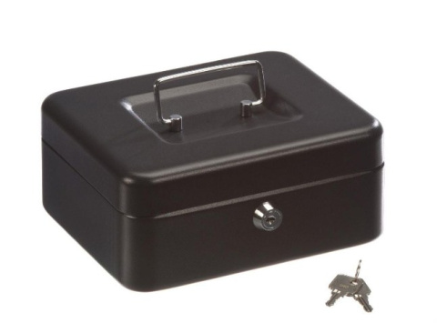 Kasetka metalowa pieniądze kluczyki 20 x 16 x 9  