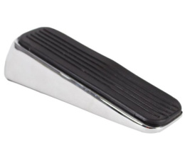 Klin drzwi okienmetal chrom gumowe wykończenie 12cm 4cm