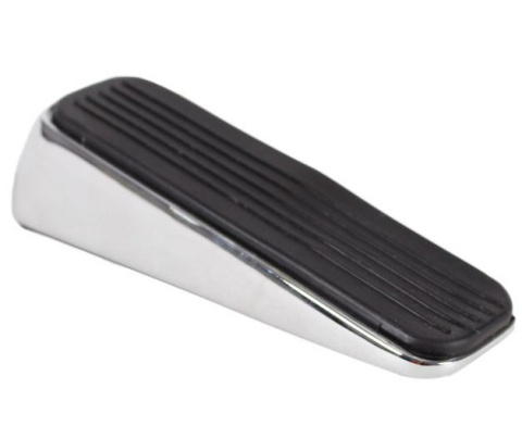 Klin drzwi okienmetal chrom gumowe wykończenie 12cm 4cm