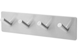 Listwa 4 wieszaki naklejka płytki stal szczotkowana 3M