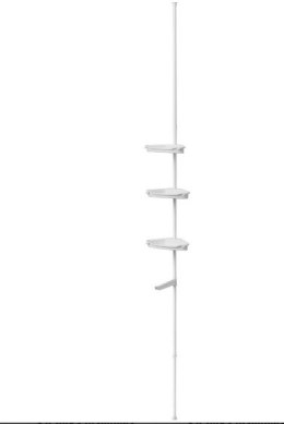 Regał prysznicowy 2,5m regulowany 3 połki wieszak