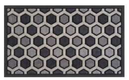 Wycieraczka Hanny 75x46 cm polipropylen szara  