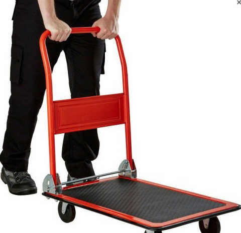 Wózek platformowy 150kg sklepowy bagażowy malowany proszkowo  