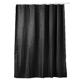 Zasłona prysznicowa ALGUA 180x200 poliester czarna  