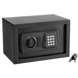 Sejf elektroniczny szyfr 8,5 l stal ścienny stalowy