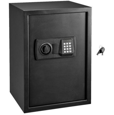 Sejf elektroniczny zamek szyfrowy 43 l stal ścienny  