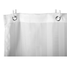 Zasłona prysznicowa ALGUA 180x200 poliester biała   