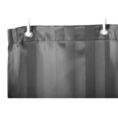 Zasłona prysznicowa ALGUA 180x200 poliester szara   