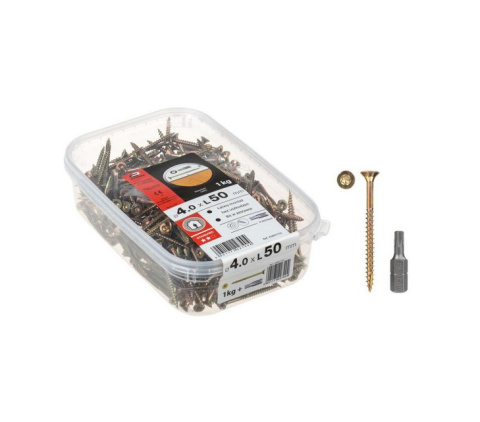 Wkręty drewna 4 x 50mm gniazdo Torx opak 1kg  