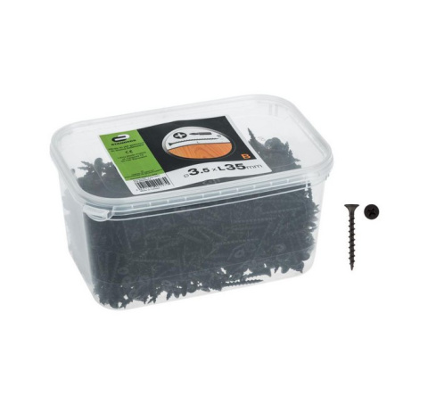 Wkręty 3,5 x 35mm opak 2kg fosfatowane czarne  