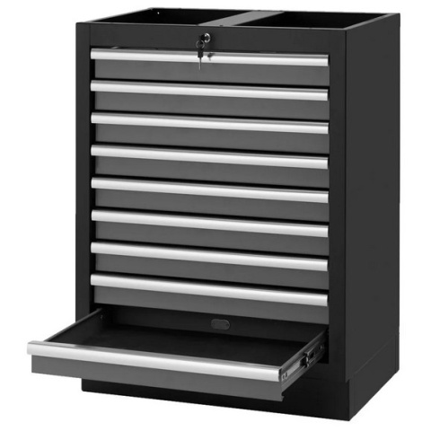 Szafka narzędziowa BQ 9 szuflad zamykana stal