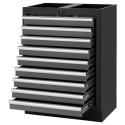 Szafka narzędziowa BQ 9 szuflad zamykana stal
