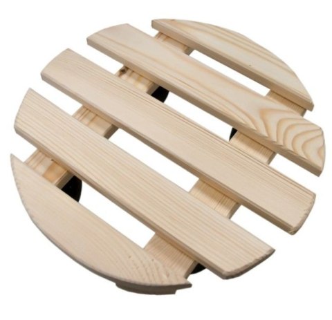 Surowe drewno podstawka 30cm kółka po donice kwiaty