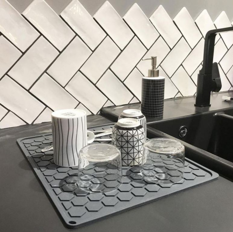 Suszarka naczyń mata silikonowa kemping 30x40  