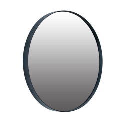 Lustro wiszące URANUS okrągłe ozdobne 50 cm czarne