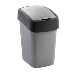 Kosz śmieci GIA 50 l uchylny pokrywą szary  