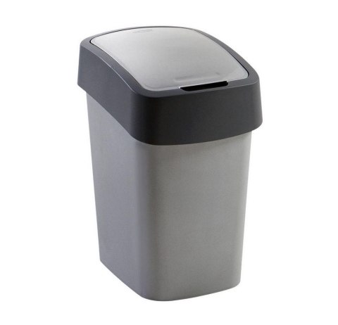 Kosz śmieci GIA 25 l uchylny pokrywą szary