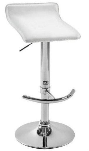Krzesło barowe TAFT białyhoker eko skóra hoker oparcie  