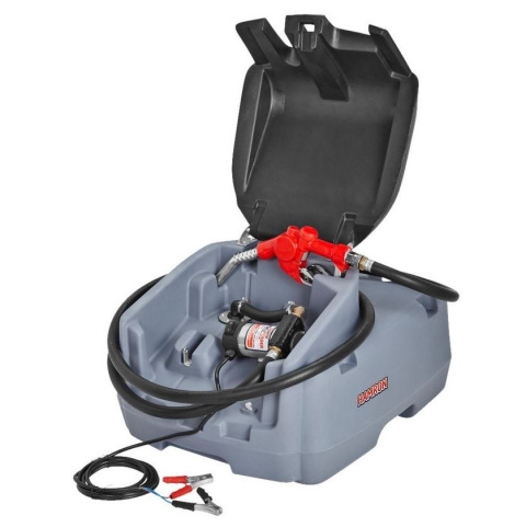 Przenośny zbiornik ropę pompą zamkiem 100 l  