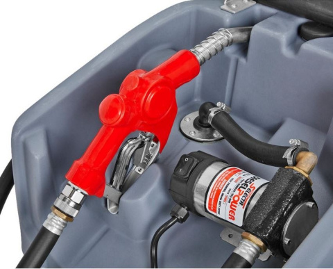 Przenośny zbiornik ropę pompą zamkiem 100 l  