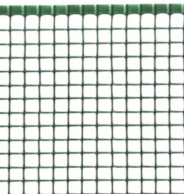 Siatka PCV kwadrat oczko 15x15mm wysokość 100cm*50mb zielona rolka siatki 