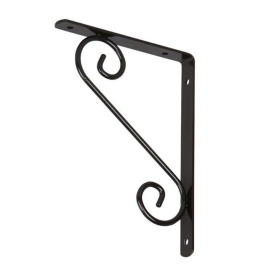 Wspornik półki dekoracyjny kuty 20x2x15 antyczny czarny 