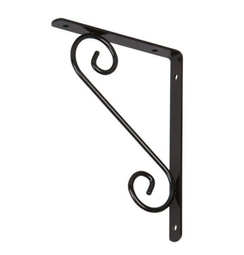 Wspornik półki dekoracyjny kuty 20x2x15 antyczny czarny 