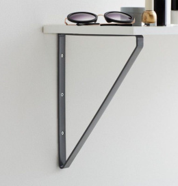 Wspornik półki dekoracyjny 28x2x20cm szary  