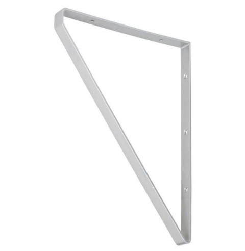 Wspornik półki dekoracyjny 28x2x20cm srebrny  