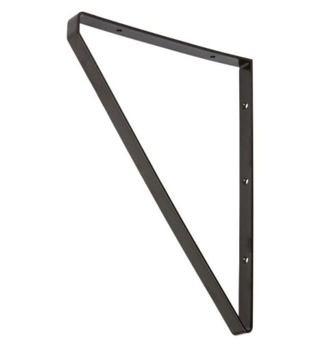 Wspornik półki dekoracyjny 28x2x20cm czarny 