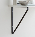 Wspornik półki dekoracyjny 28x2x20cm czarny 