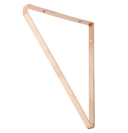 Wspornik półki dekoracyjny 28x2x20cm miedziany  