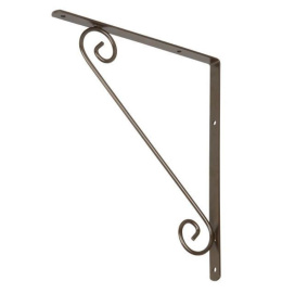 Wspornik półki dekoracyjny kuty 20x2x15 antyczny brąz 