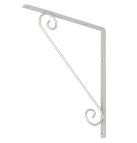 Wspornik półki dekoracyjny kuty 20x2x15 antyczny srebrny 