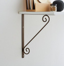 Wspornik półki dekoracyjny kuty 30x2x25 antyczny brąz  
